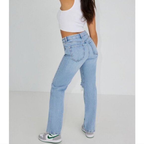 Garage 90s Straight jeans 'Everett Wash' light blue size 31 NWT - Picture 3 of 14